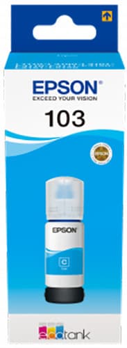 Ngjyrë për printer Epson C13T00S24A, EcoTank 103, e kaltër