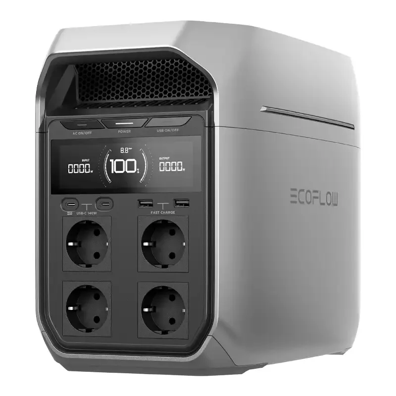 Stacion Energjie, EcoFlow DELTA 3 Plus Portable Power Station, Silver