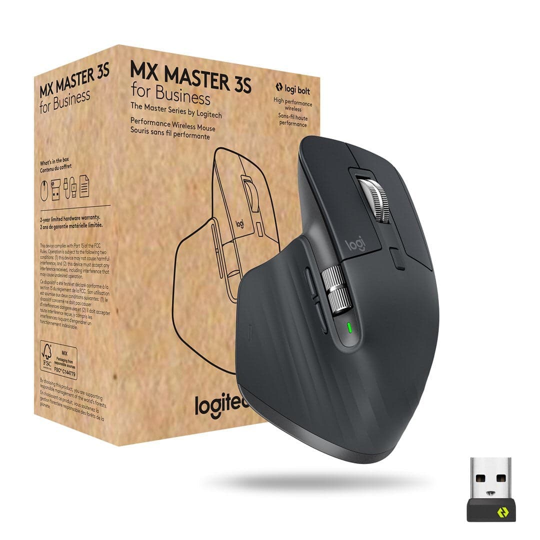 Maus Logitech MX Master 3S - Wireless, BT, gri