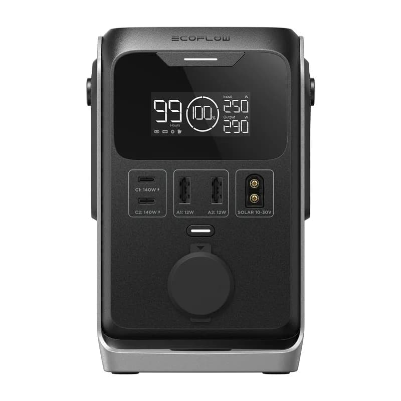 Stacion Energjie, EcoFlow TRAIL 300 DC Portable Power Station, Black