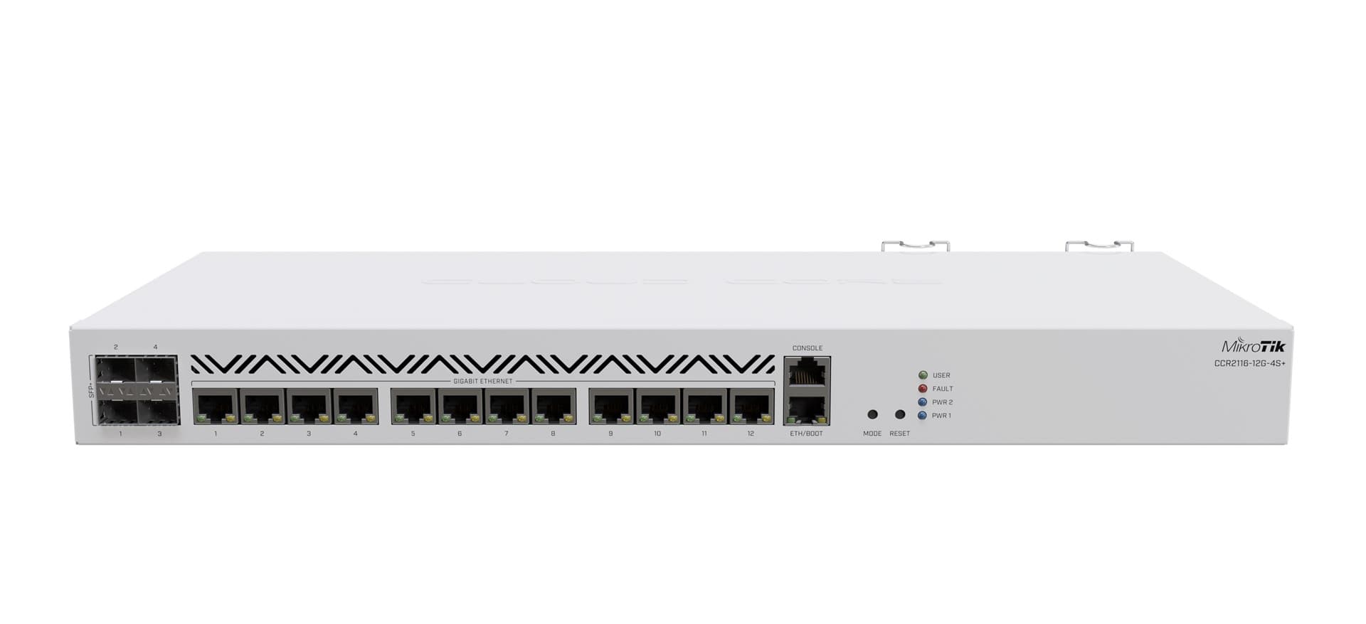 Ruter, Mikrotik CCR2116-12G-4S+ wired router Gigabit Ethernet White
