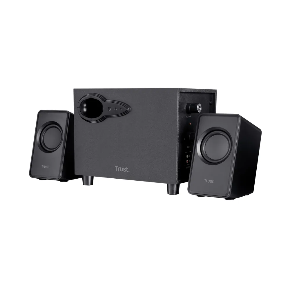 Altoparlant, Trust Speaker 2.1 Avora, Subwoofer 9W, Black