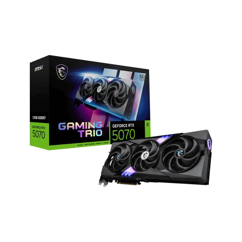 Kartelë grafike, MSI Graphics Card, RTX 5070 12G GAMING TRIO OC, 12GB GDDR7 - Black