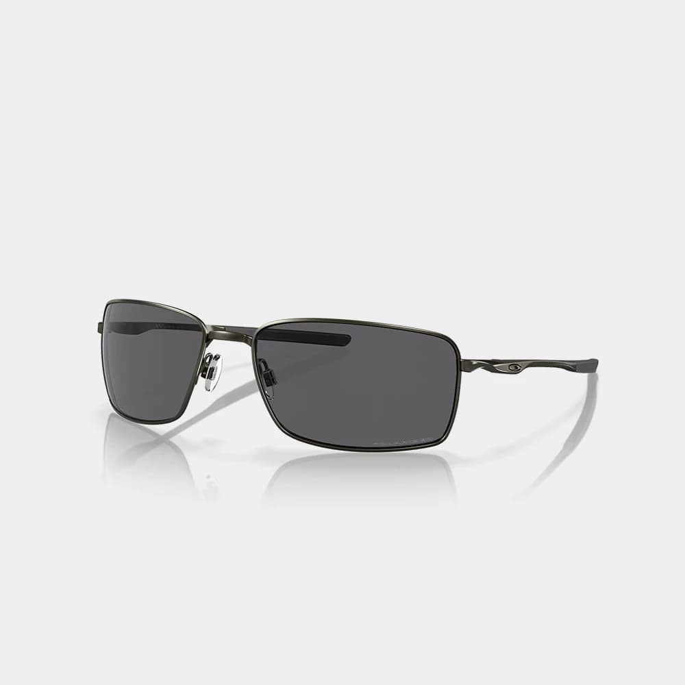 Oakley Men's Square Wire™ Sunglasses - Grey Polarized Lenses / Carbon Frame