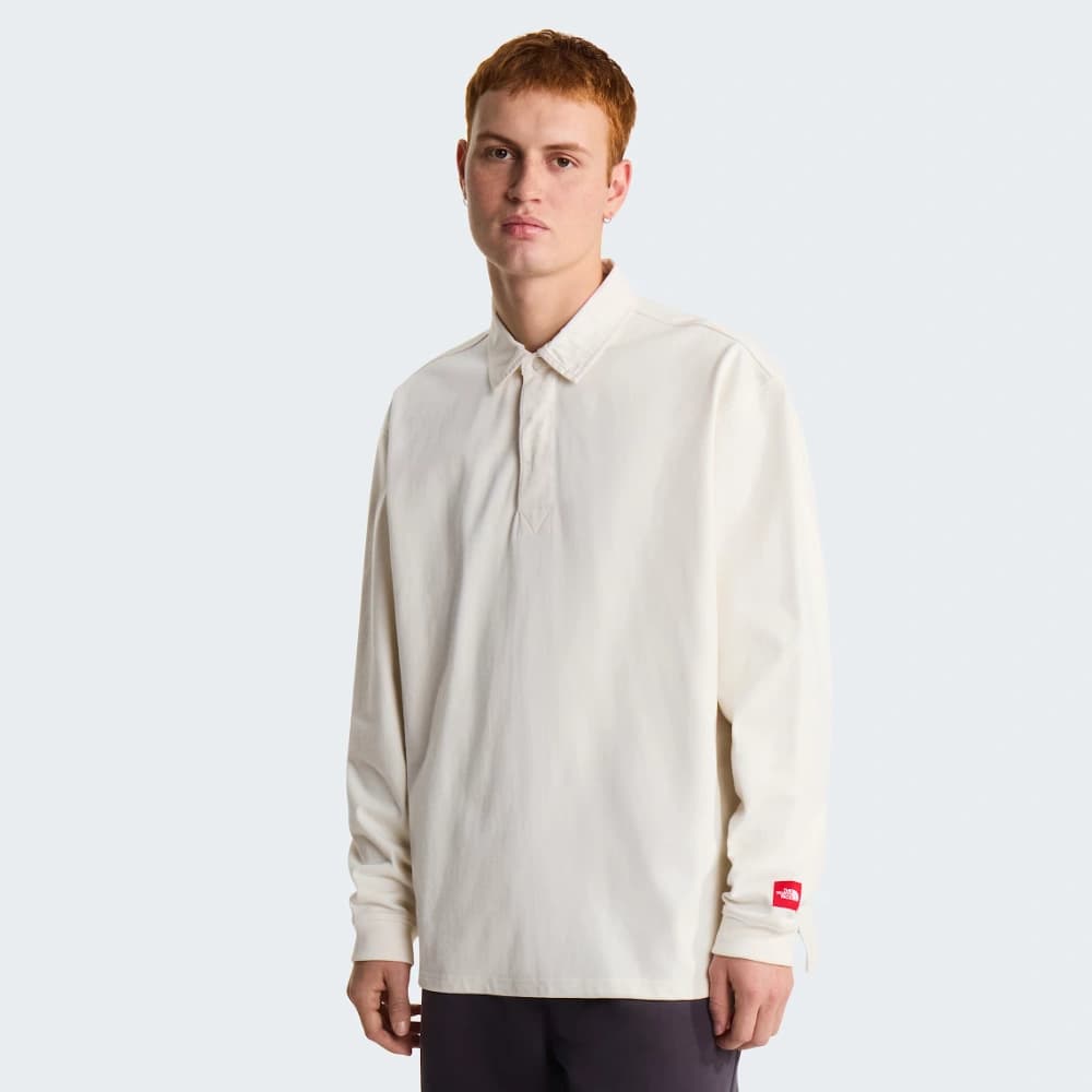 The North Face Unisex TNF™ Red Box Rugby Shirt - White Dune