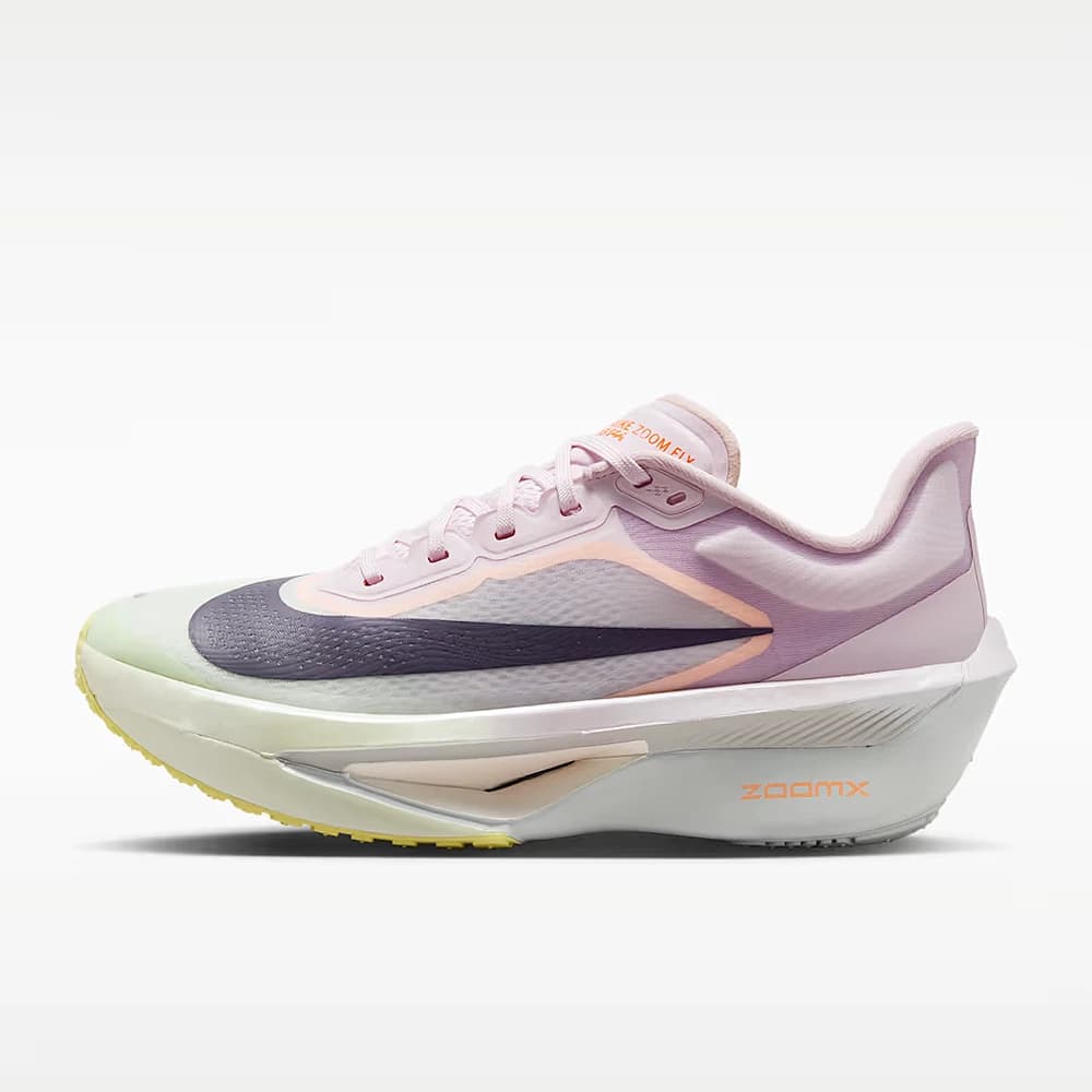 Nike Women's Zoom Fly 6 Running Shoes - Bleached Lilac / Volt Tint / Hyper Crimson / Purple Dynasty