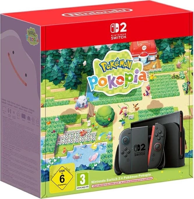 Konzolë Nintendo Switch 2 + Pokémon Pokopia / 10020008 / 7.9" / 1920 × 1080 / 120 Hz / 256 GB – Zezë