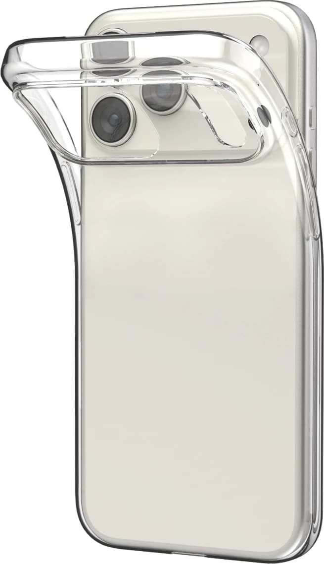 Mbështjellës Puro 0.3 Nude Ultra-Slim TPU për iPhone 17 Pro Max, Transparent