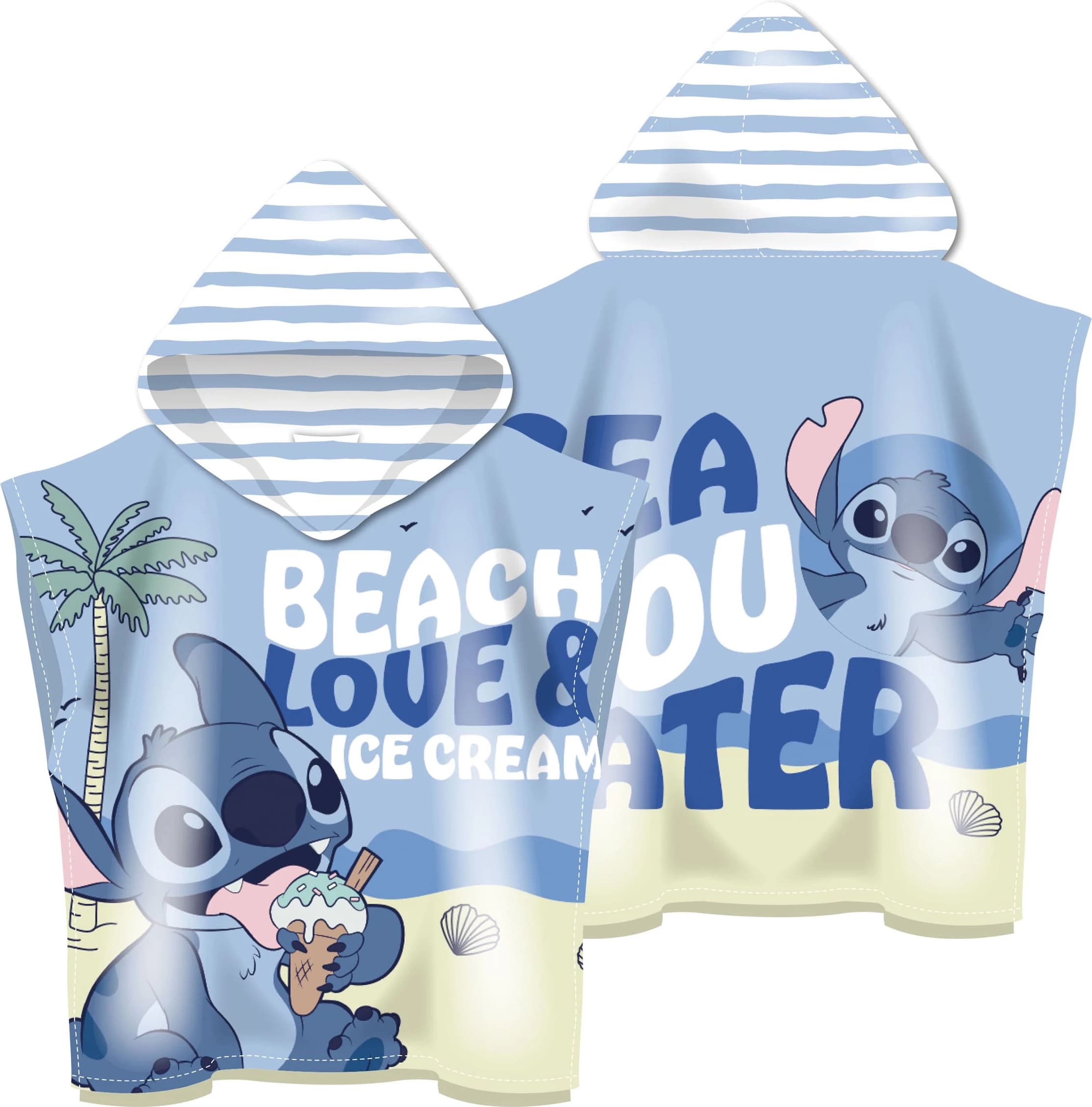 Peshqir Disney Stitchb - Microf Poncho 245G