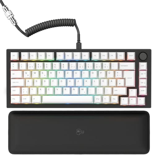 Tastierë Gaming Glorious GMMK Pro, 75%, Mekanike, Wired, Fox Linear Switches, RGB, Hot-Swap, ISO DE - Zezë
