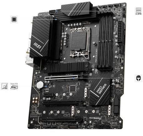 Pllakë amë, MSI PRO Z790-P WIFI motherboard Intel Z790 LGA 1700 ATX