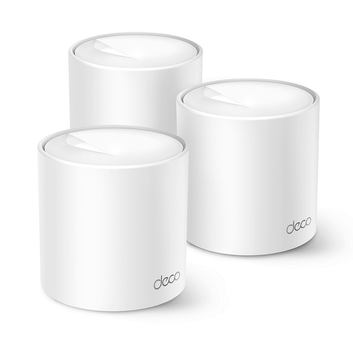 TP-Link Deco X1500 (3-Pack) AX1500 Wi-Fi 6 Mesh System – Dual-Band, 1501Mbps, 3× Njësi, 2× Gigabit për njësi, MU-MIMO, WPA3 – Bardhë