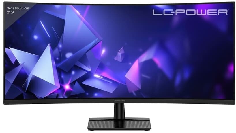 Monitor Gaming LC-Power LC-M34QC, 34", UWQHD VA Curved, 180Hz, 1ms, 2xHDMI+2xDP - Zezë