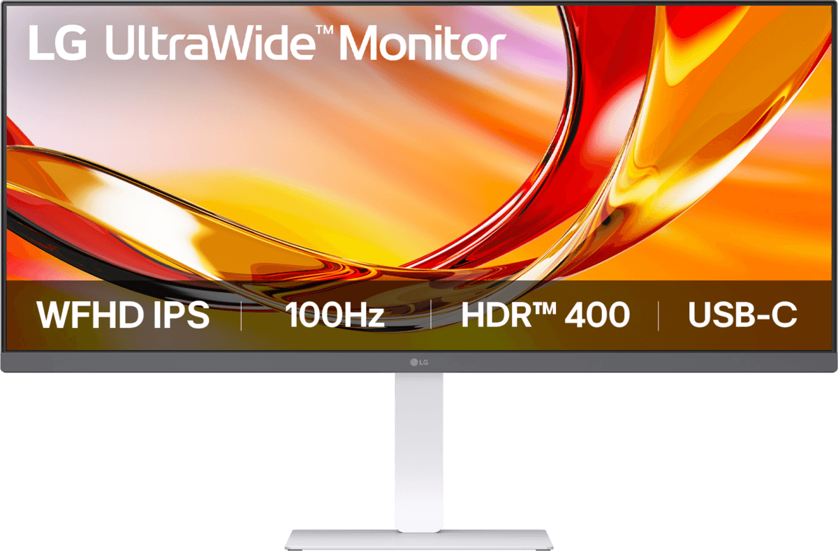 Monitor LG UltraWide 34BF550B-W, 34", WFHD IPS, 100Hz, 5ms, HDMI+DP+USB-C - Bardhë