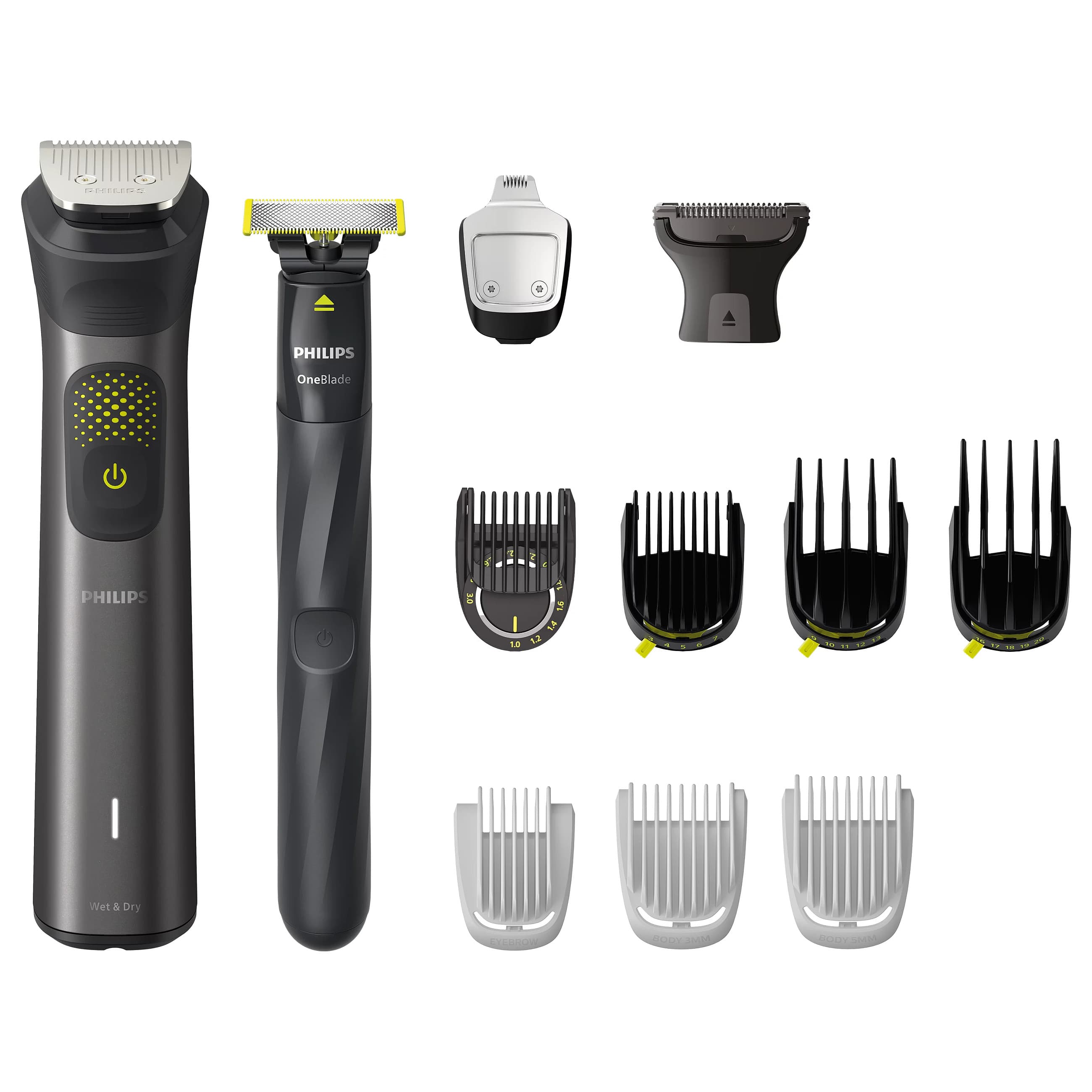 Makinë e rrojës Philips Series 7000 MG7940/15 / All-in-One 15-in-1 / BeardSense / 0.5–16mm / 22 Pozicione / 120 Min / Wet & Dry - Zezë
