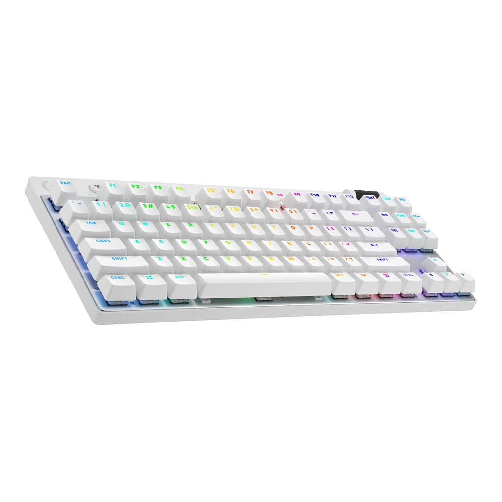 Tastierë Gaming Logitech G PRO X TKL LIGHTSPEED, Mekanike, GX Brown Tactile, Wireless 2.4 GHz, Bluetooth, RGB LIGHTSYNC, Nordic QWERTY – Bardhë
