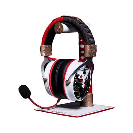 Kufje gaming Lexip x Ubisoft Assassin’s Creed Shadows, Bluetooth 5.4, 2.4 GHz me dongle USB, lidhje 3.5 mm, altoparlantë 50 mm, mikrofon i shkëputshëm, ndriçim LED - Shumëngjyrëshe