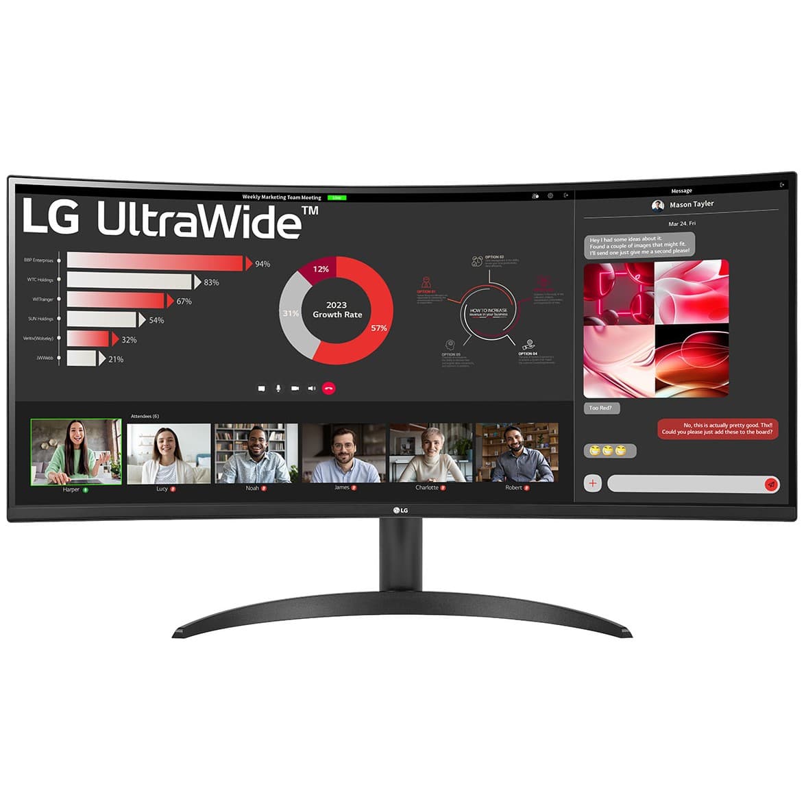LG UltraWide 34WR50QK-B - monitor - WQHD - 34"