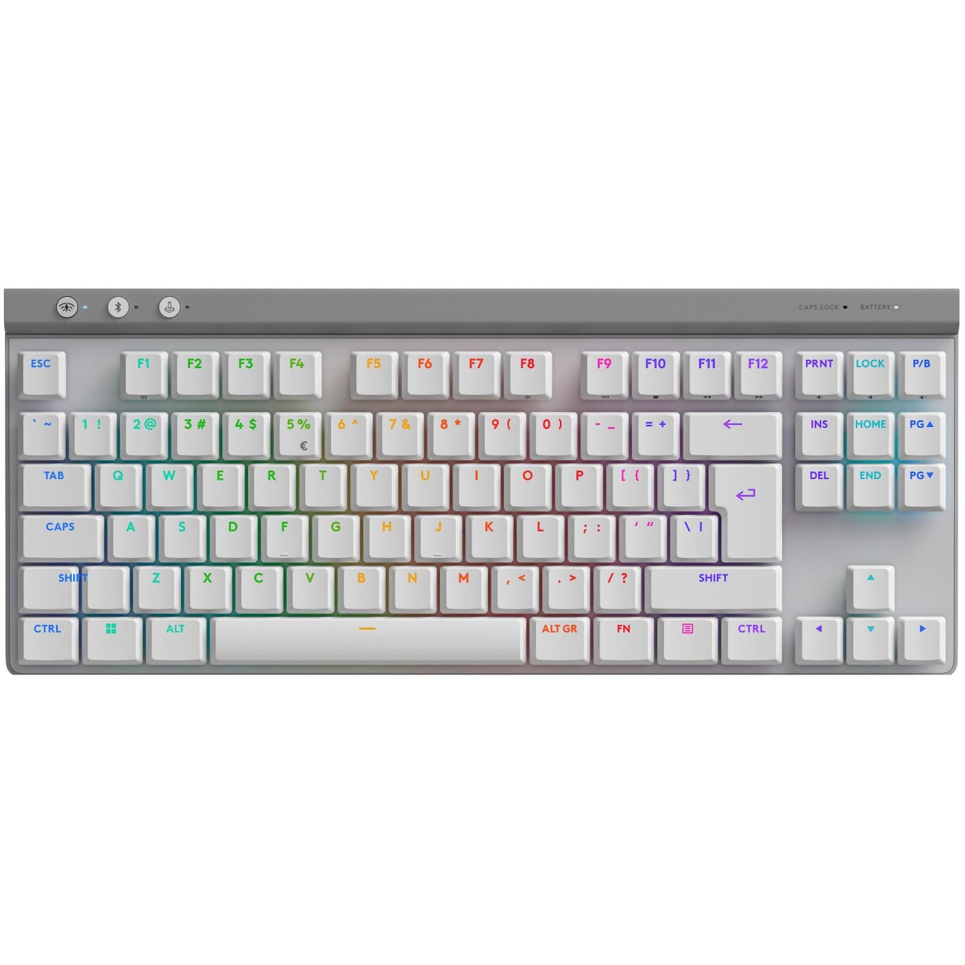 Tastierë Gaming Logitech G515 LIGHTSPEED TKL / US Layout / QWERTY – Bardhë