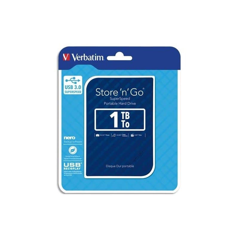 MEMORJE E JASHTME 1TB VERBATIM STORE n GO BLUE